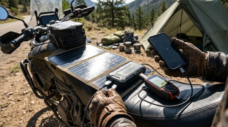 Motorcycle Camping Solar Charger: 7 Smart Tips To Stay Powered 2 motorcycle camping solar charger
