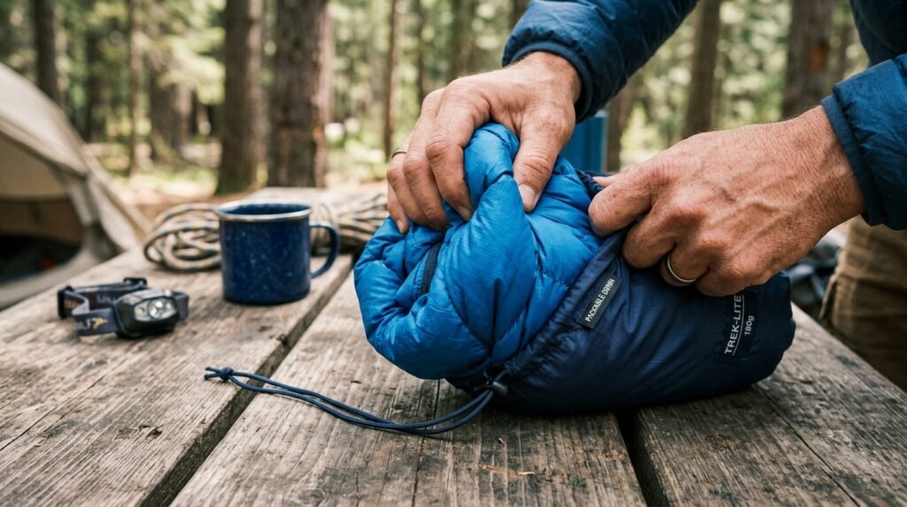 packable camp puffy jacket - Illustration 2