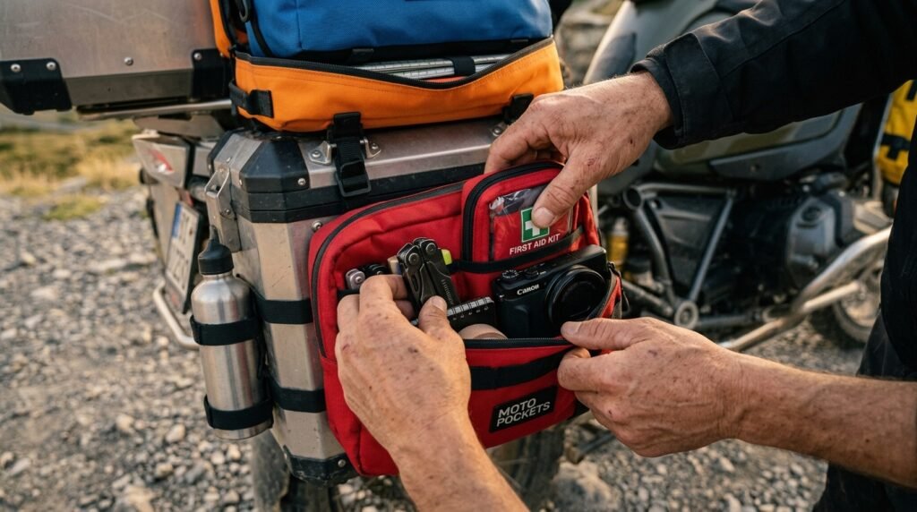 moto pockets stuff bags - Illustration 2