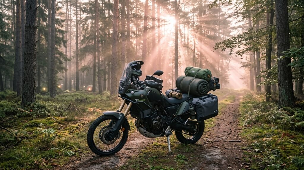 lightweight motorcycle camping gear - Illustration 1