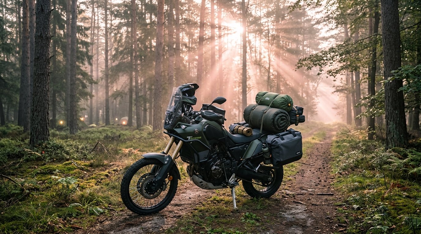 lightweight motorcycle camping gear