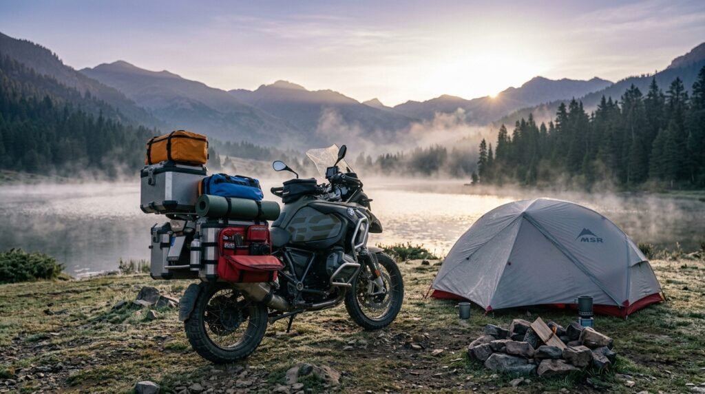 adventure motorcycle camping checklist - Illustration 1