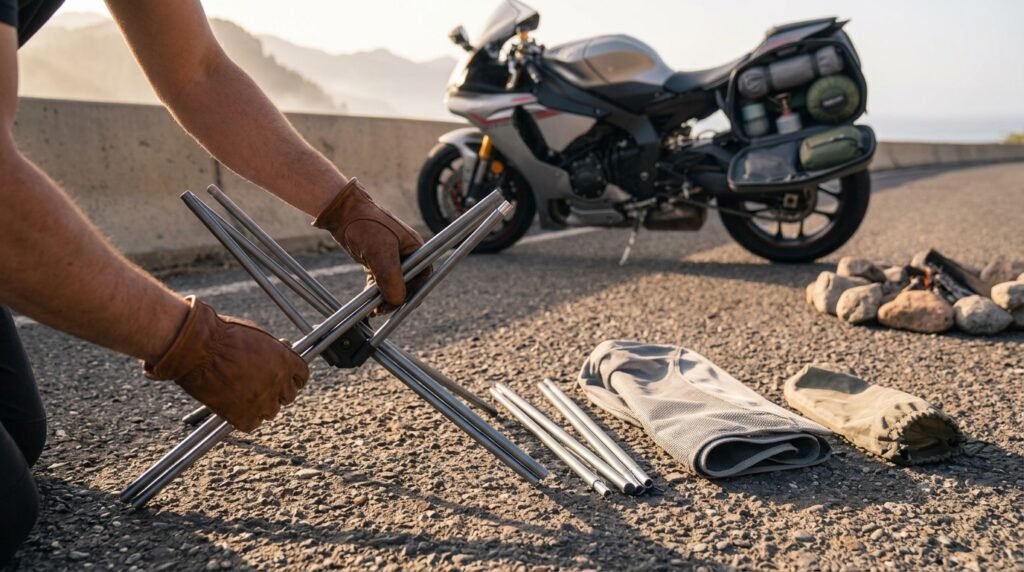 motorcycle camping chair - Illustration 2