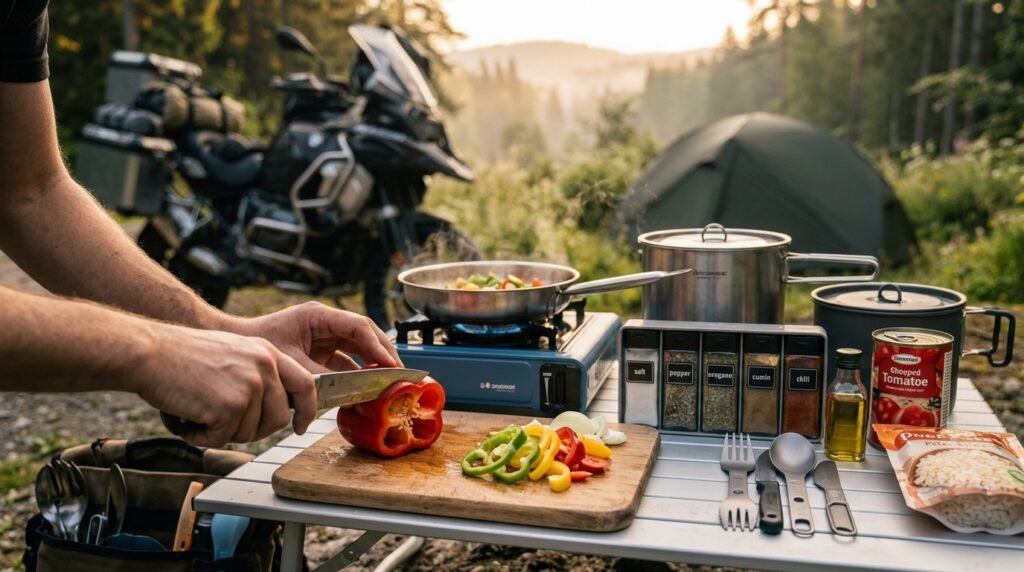 motorcycle camping kitchen - Illustration 2