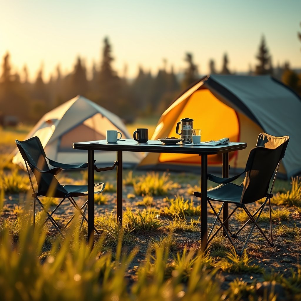 camping table product view