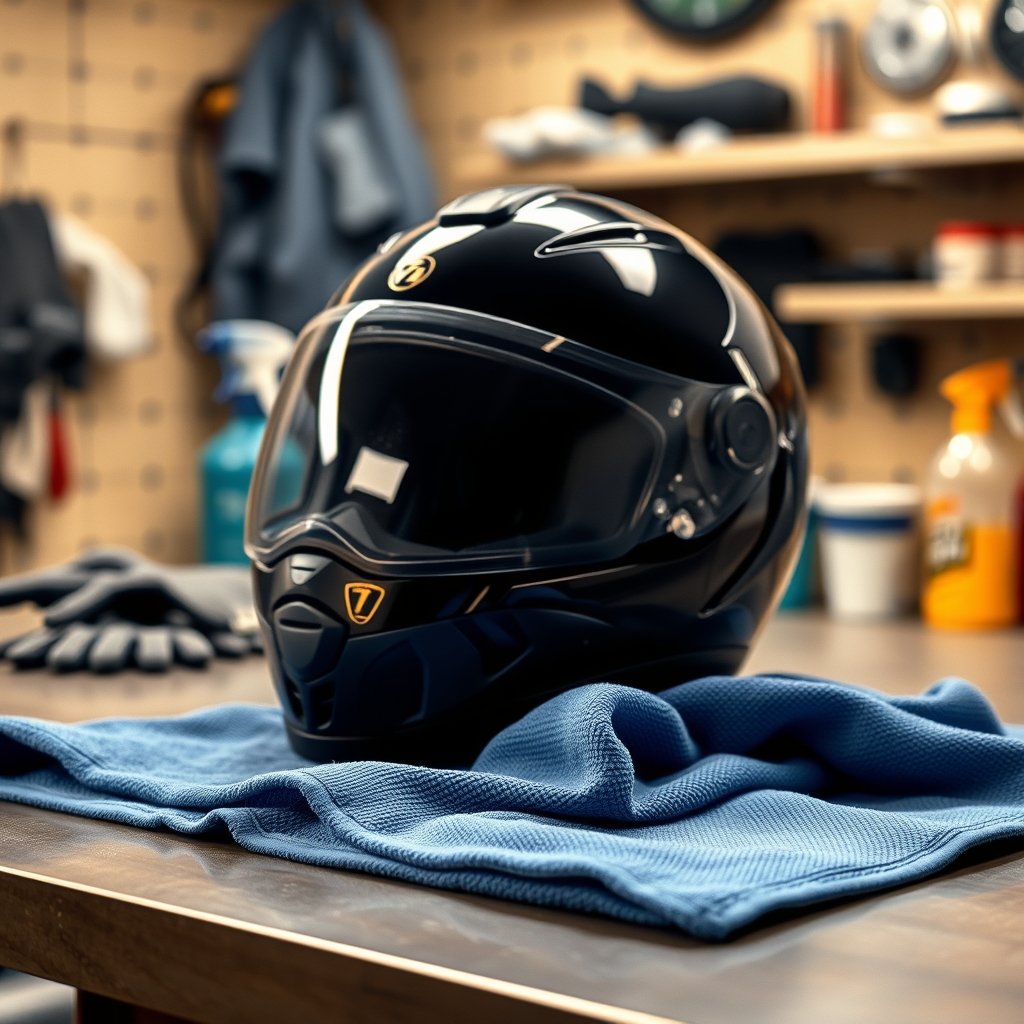 microfiber helmet visor towel - Illustration 1