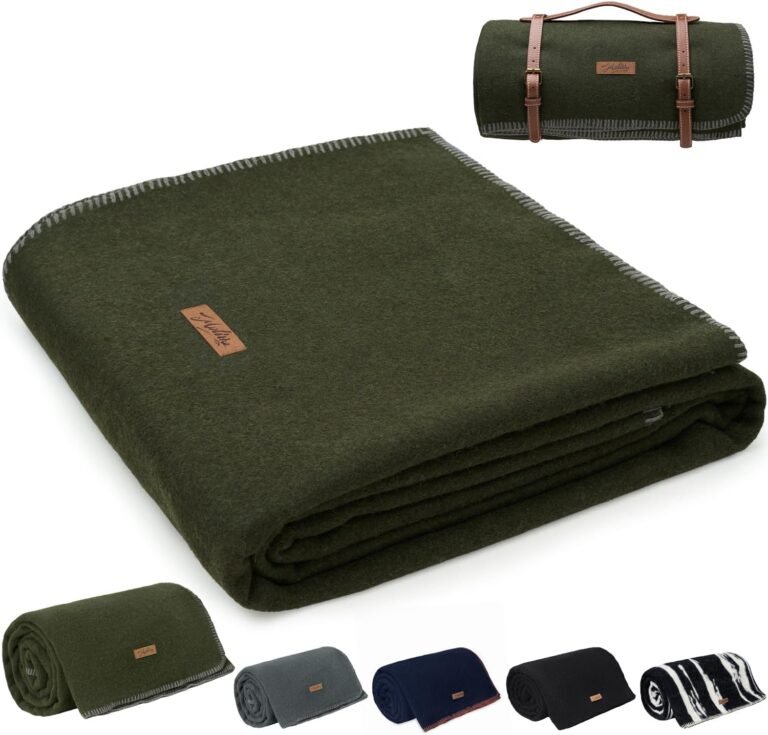 Molithe Wool Blanket - 100% Wool, Warm & Thick, Military Grade, Perfect for Camping & Outdoor Adventures 2 71WWMO M2lL. AC SL1500 ComeToRide