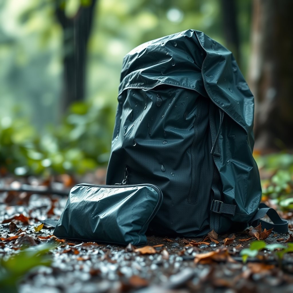 backpack cover in action